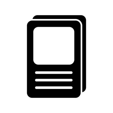 Kitap. Web simgesi vektör illüstrasyonu