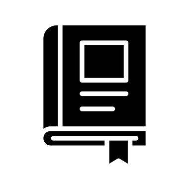 Kitap satırı simgesi, vektör çizim