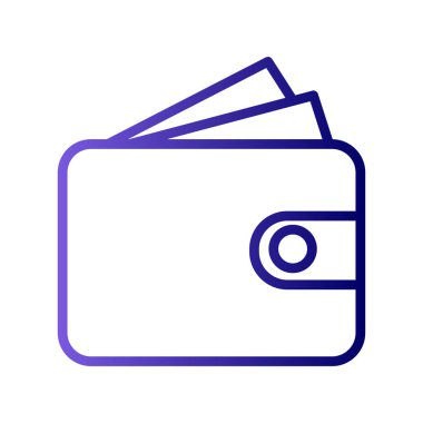 cüzdan web simgesi basit illüstrasyon
