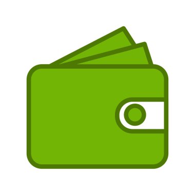 cüzdan web simgesi basit illüstrasyon