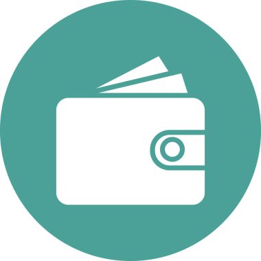 cüzdan web simgesi basit illüstrasyon