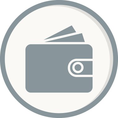 cüzdan web simgesi basit illüstrasyon