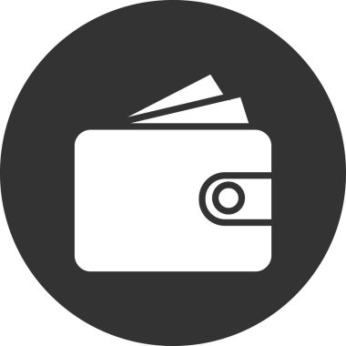 cüzdan web simgesi basit illüstrasyon