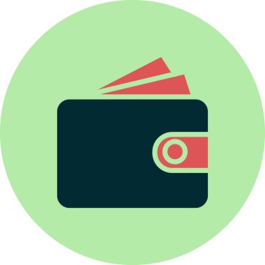 cüzdan web simgesi basit illüstrasyon