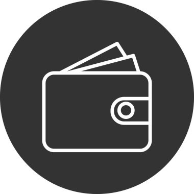 cüzdan web simgesi basit illüstrasyon