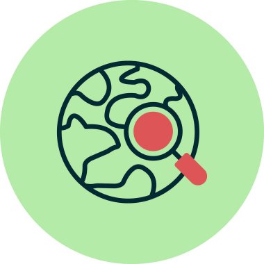 Dünya çapında nakliye, dünya küresi, vektör illüstrasyonu 