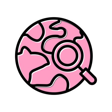 Dünya çapında nakliye, dünya küresi, vektör illüstrasyonu 