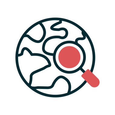 Dünya çapında nakliye, dünya küresi, vektör illüstrasyonu 