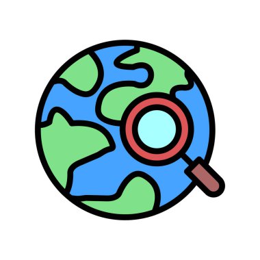 Dünya çapında nakliye, dünya küresi, vektör illüstrasyonu 