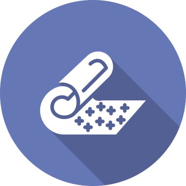 kumaş simgesi, vektör illüstrasyonu 