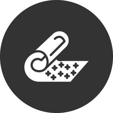 kumaş simgesi, vektör illüstrasyonu 