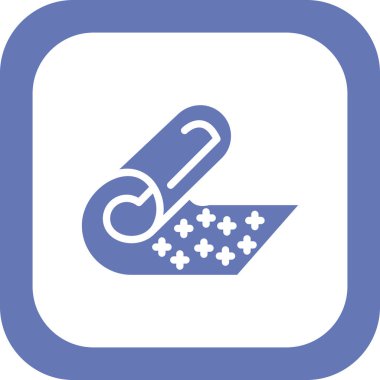 kumaş simgesi, vektör illüstrasyonu 