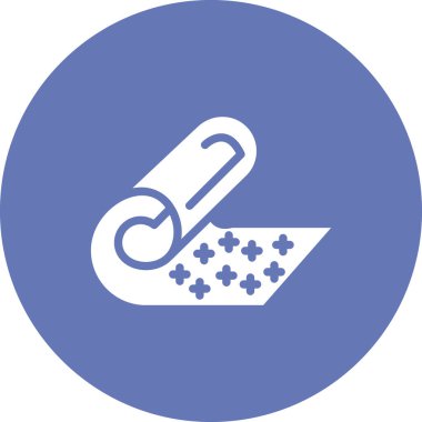 kumaş simgesi, vektör illüstrasyonu 