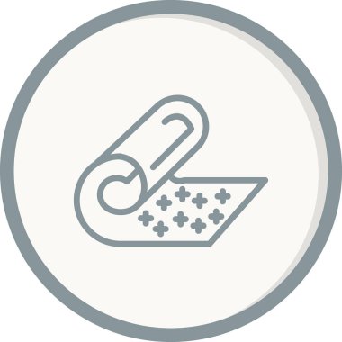 kumaş simgesi, vektör illüstrasyonu 