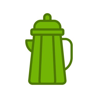 Kettle simgesi, vektör illüstrasyonu 