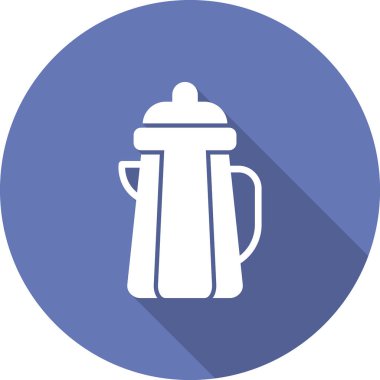 Kettle simgesi, vektör illüstrasyonu 