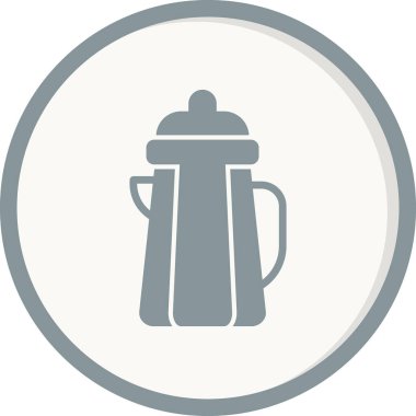 Kettle simgesi, vektör illüstrasyonu 