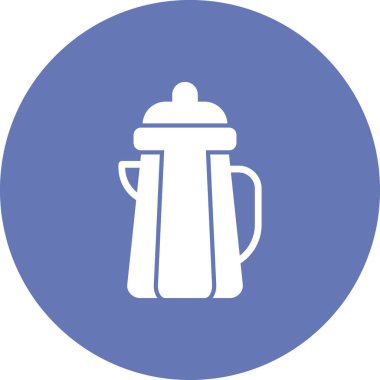 Kettle simgesi, vektör illüstrasyonu 