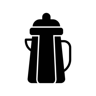 Kettle simgesi, vektör illüstrasyonu 