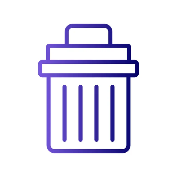 Trash Bin Icon Vector Illustration — Stock Vector