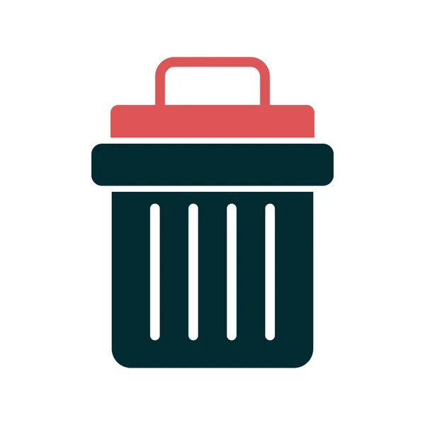 Trash Bin Icon Vector Illustration — Stock Vector