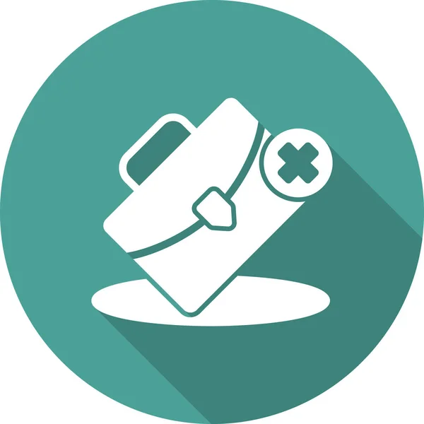 Job Loss Concept Medical Bag Icon Vector Illustration — ストックベクタ