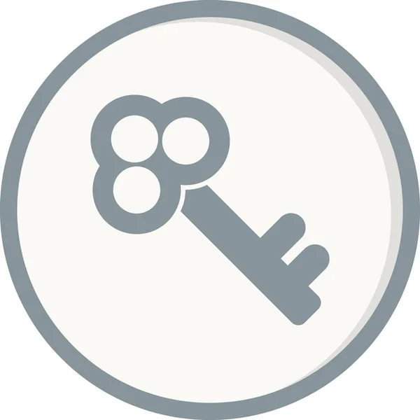 Ikona Klíče Vektorová Ilustrace — Stockový vektor