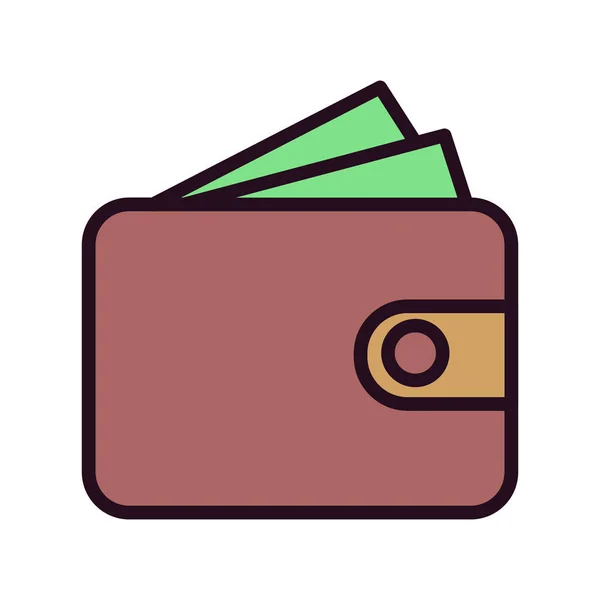 Wallet Web Icon Simple Illustration — ストックベクタ