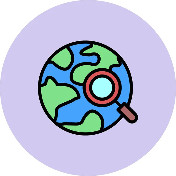 Envío Mundial Globo Terráqueo Ilustración Vectorial — Archivo Imágenes Vectoriales