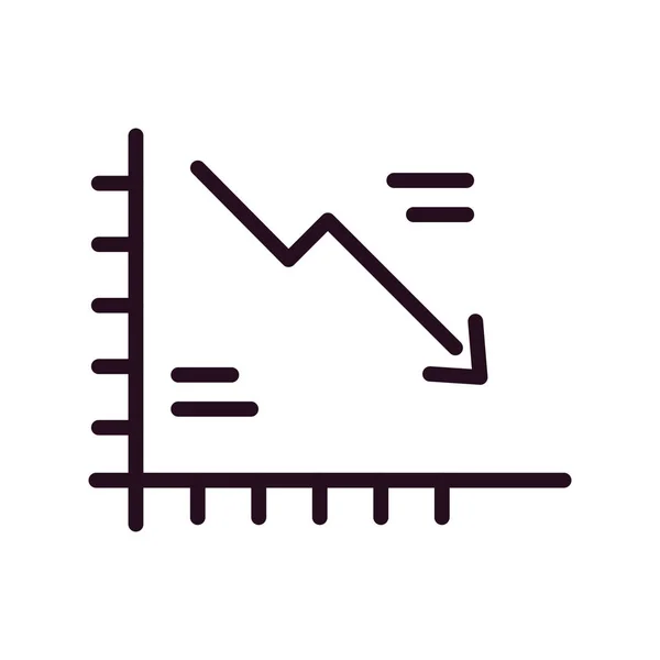 Gráfico Vector Línea Delgada Icono — Vector de stock