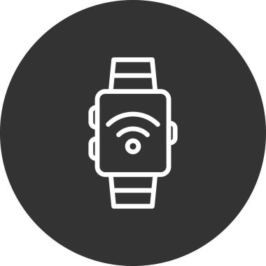 Akıllı vektör ince çizgi simgesi 