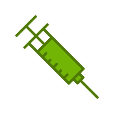 Şırınga simgesi, vektör illüstrasyonu 