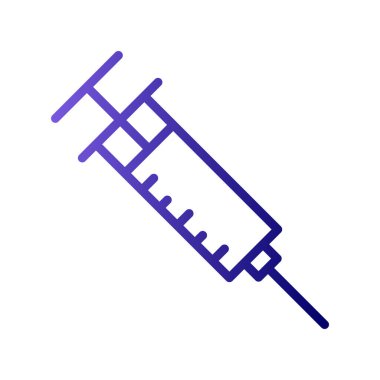 Şırınga simgesi, vektör illüstrasyonu 