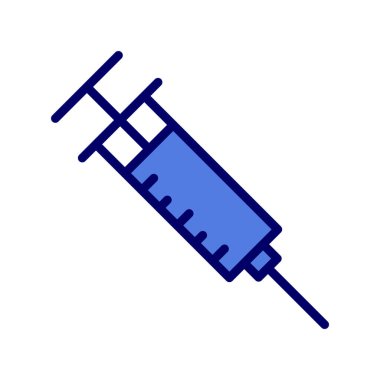 Şırınga simgesi, vektör illüstrasyonu 