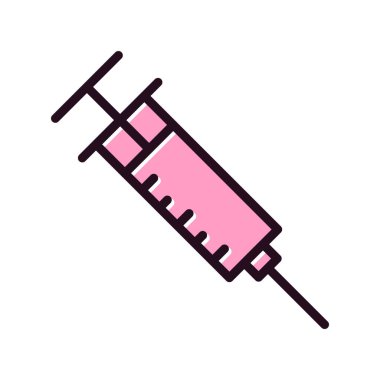 Şırınga simgesi, vektör illüstrasyonu 