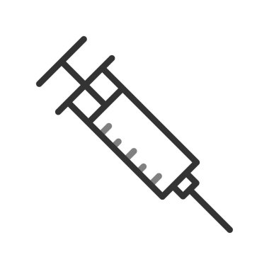 Şırınga simgesi, vektör illüstrasyonu 