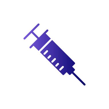 Şırınga simgesi, vektör illüstrasyonu 