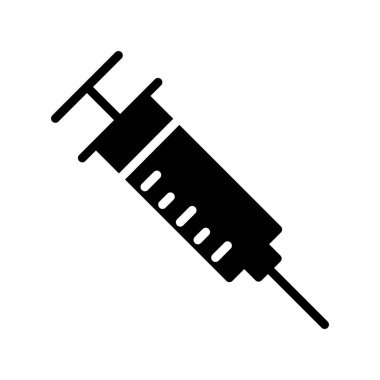 Şırınga simgesi, vektör illüstrasyonu 