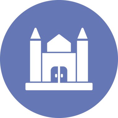 Tema Parkı simgesi, vektör illüstrasyonu