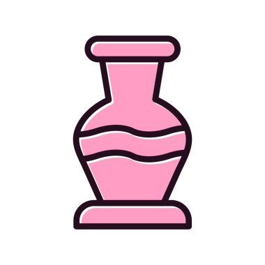 Vazo simgesinin vektör illüstrasyonu