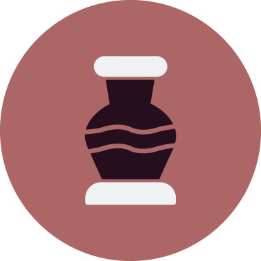 Vazo simgesinin vektör illüstrasyonu