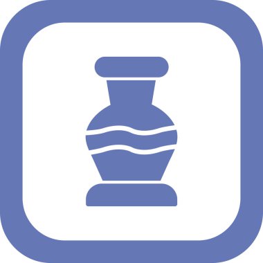 Vazo simgesinin vektör illüstrasyonu