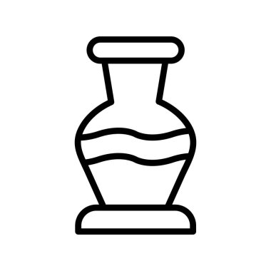 Vazo simgesinin vektör illüstrasyonu