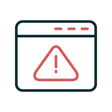 tarayıcı simgesi, vektör illüstrasyonu 