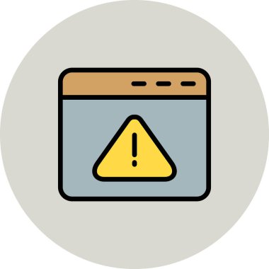 tarayıcı simgesi, vektör illüstrasyonu 