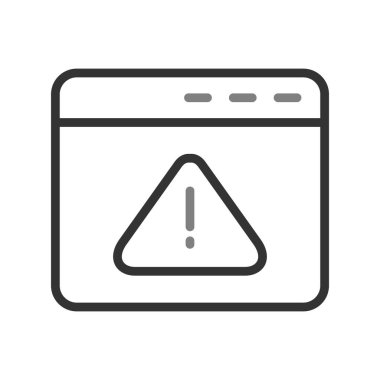 tarayıcı simgesi, vektör illüstrasyonu 