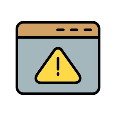 tarayıcı simgesi, vektör illüstrasyonu 