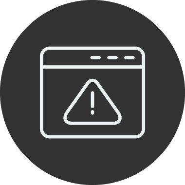 tarayıcı simgesi, vektör illüstrasyonu 