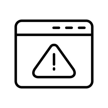 tarayıcı simgesi, vektör illüstrasyonu 