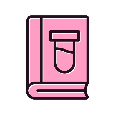 Kitap satırı simgesi, vektör çizim